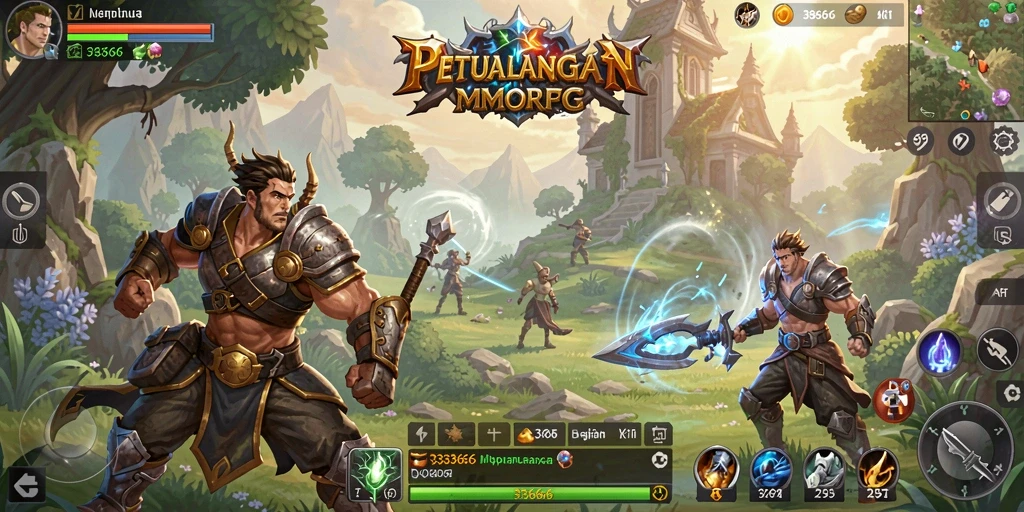 Gameplay seru dalam dunia petualangan MMORPG 333666.