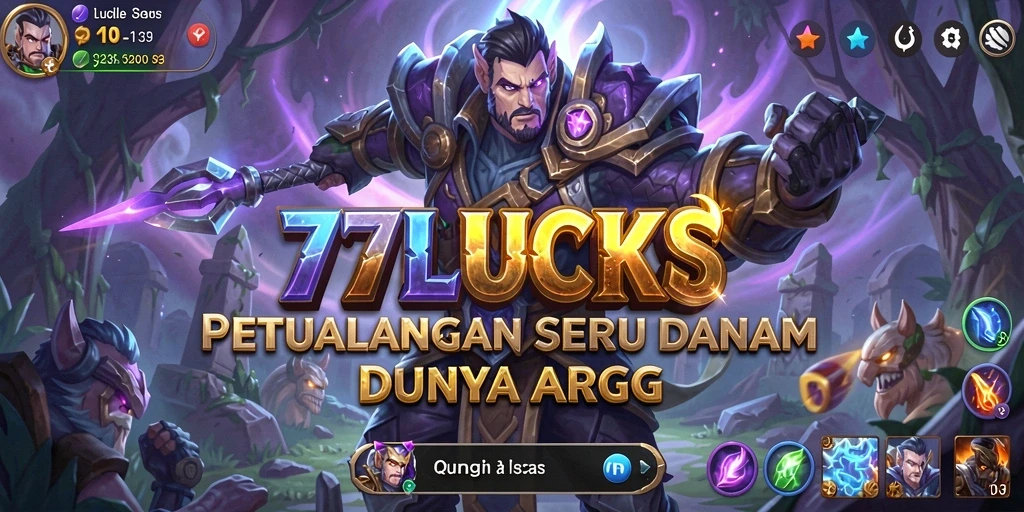 Tangkapan layar gameplay seru dari 77LUCKS dengan aksi ARPG yang mendebarkan.