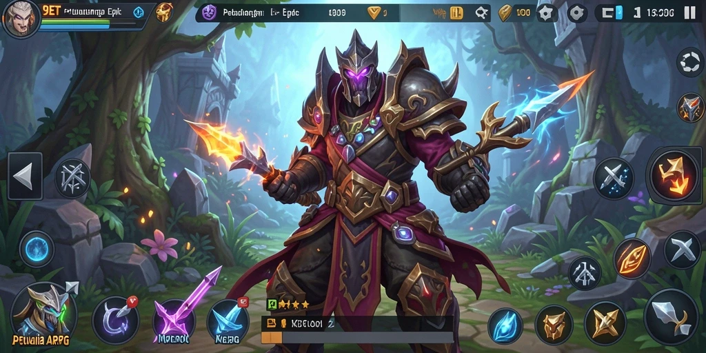 Tampilan gameplay ARPG yang mendebarkan di 9ET.