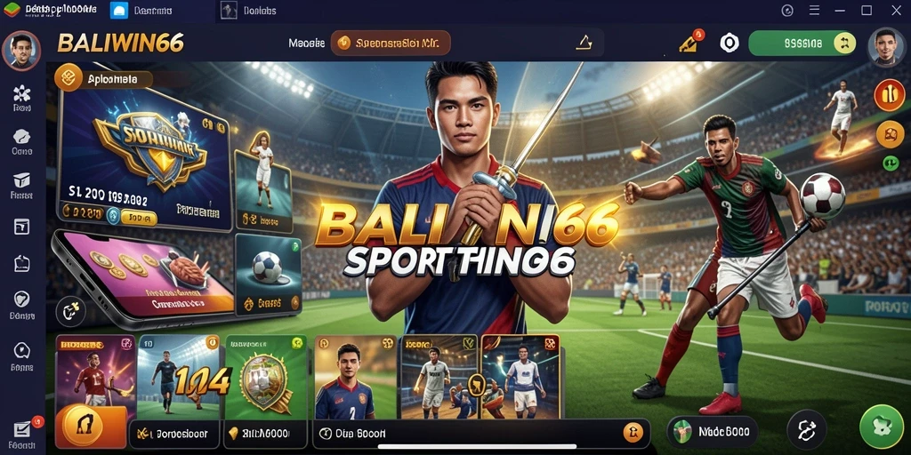 Tampilan menarik dari gameplay aplikasi Sportsbook BALIWIN66.