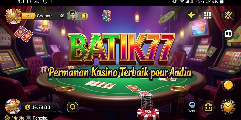 Tampilan gameplay menarik dari BATIK77 yang menawarkan berbagai permainan kasino.