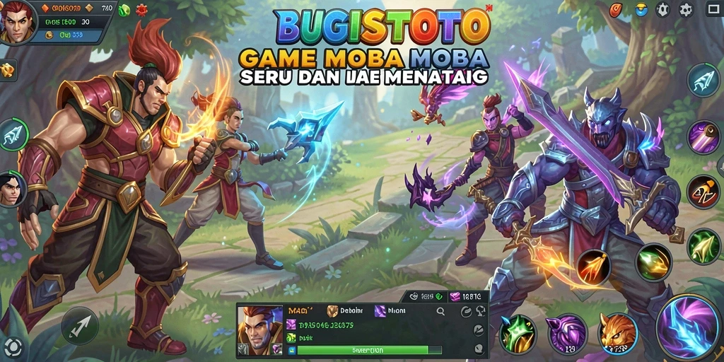 Tampilan gameplay seru dan penuh aksi dalam BUGISTOTO.