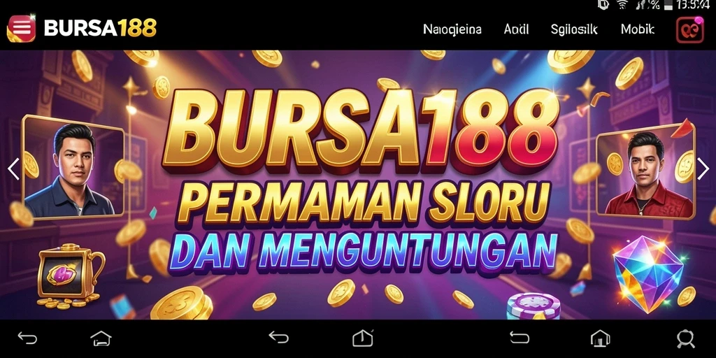 Menampilkan gameplay seru dalam permainan Slot BURSA188.