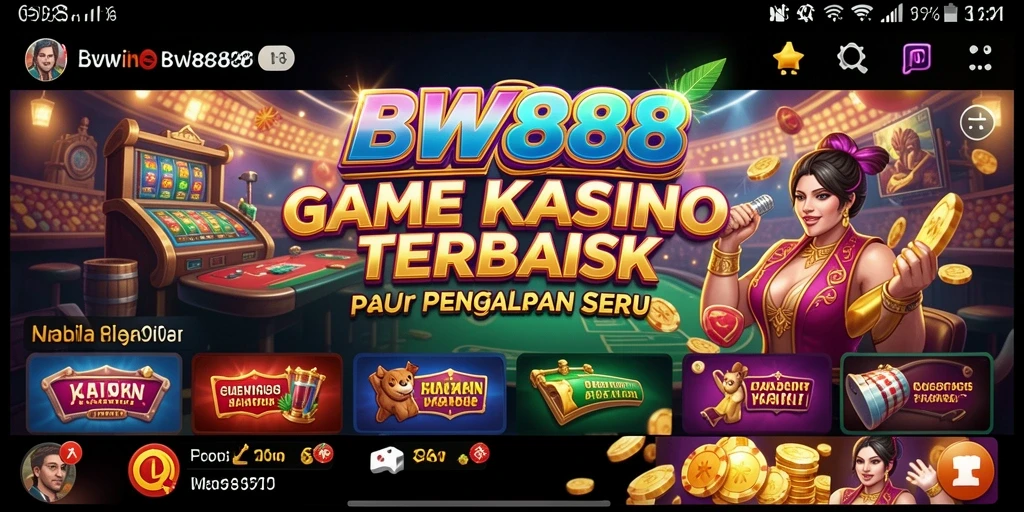 Tampilan gameplay BW888 yang seru dan menegangkan dalam dunia Kasino.