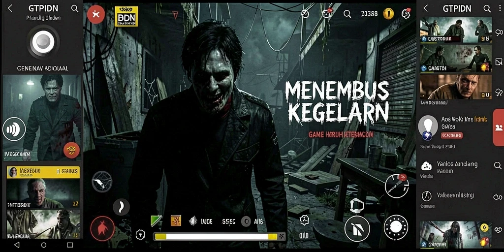 Gameplay menegangkan di GTPIDN dengan suasana horror yang misterius.