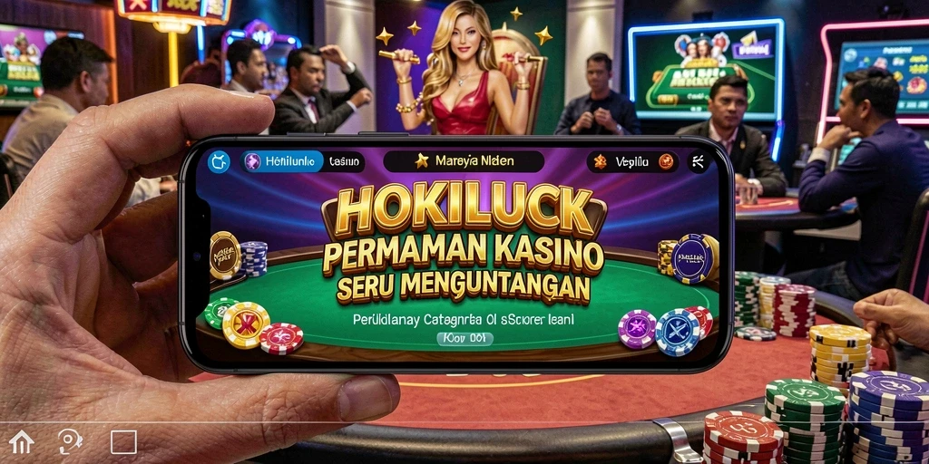Tampilan gameplay menakjubkan dari HOKILUCK di kasino.
