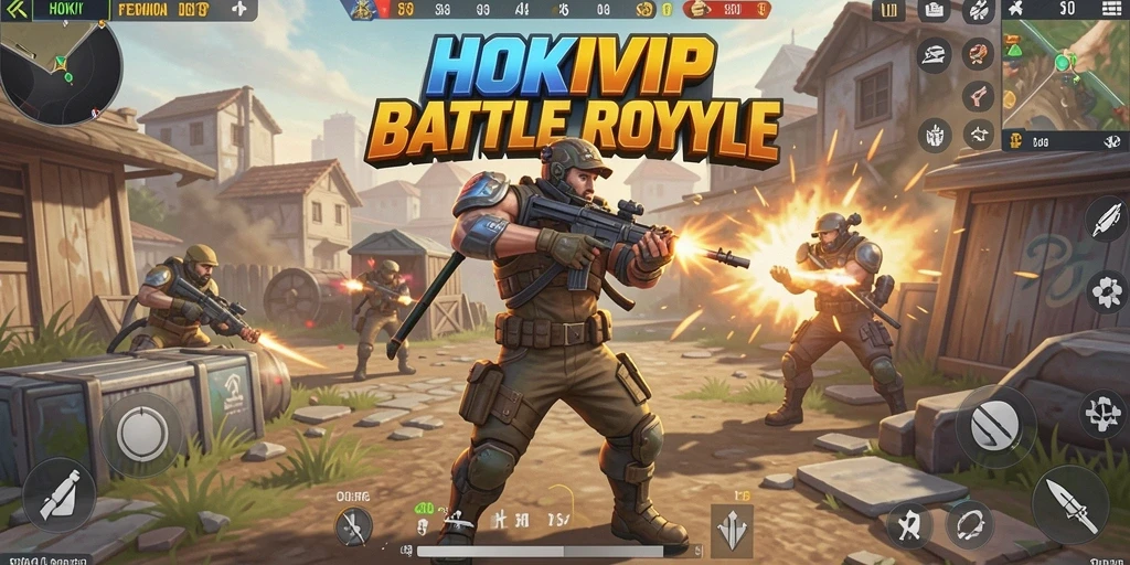 Screenshot gameplay HOKIVIP menampilkan aksi pertempuran seru dengan grafis menawan.