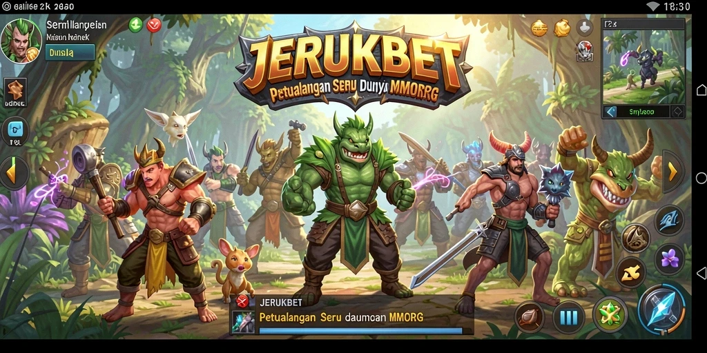 Tampilan screenshot utama JERUKBET dengan gameplay seru MMORPG.