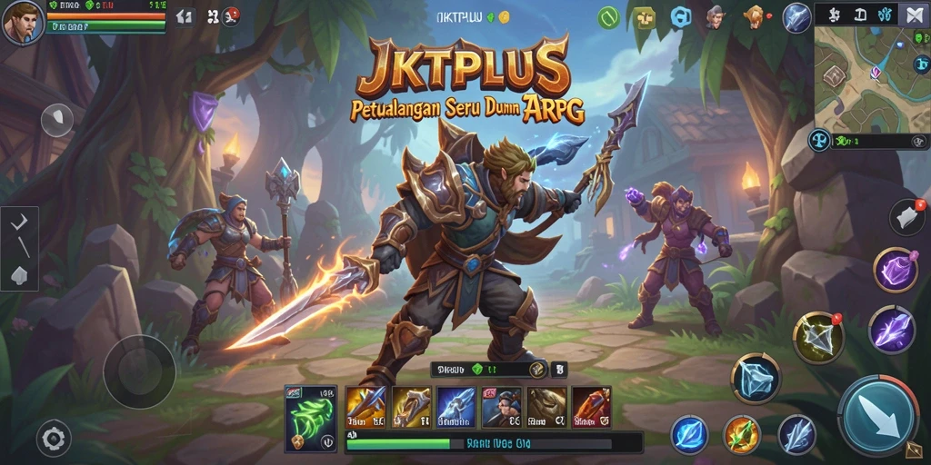Tampilan gameplay seru di dunia ARPG JKTPLUS.