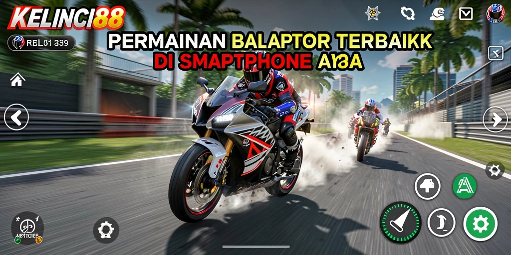 Gameplay seru KELINCI88 saat balapan motor di berbagai trek