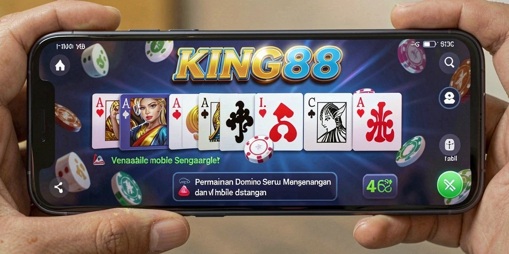 Screenshot utama KING88 menampilkan gameplay seru permainan Domino.