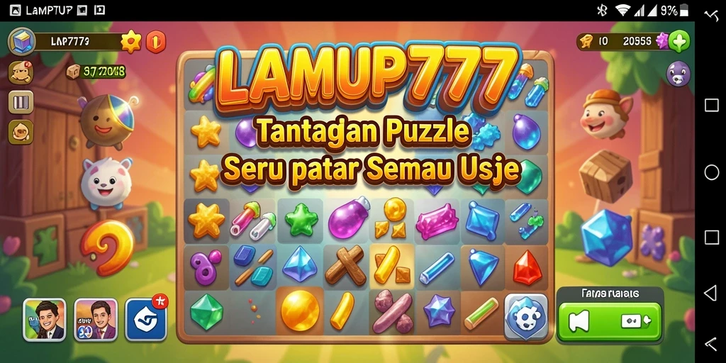 Tampilan gameplay seru dari LAMPU777 yang menantang.