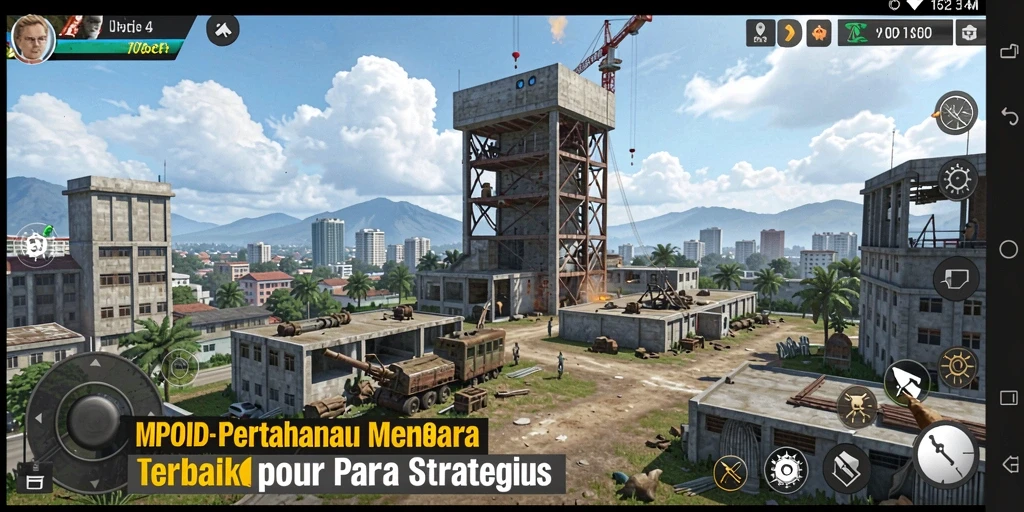 Screenshot MPOID menunjukkan aksi seru dalam gameplay Tower Defense.