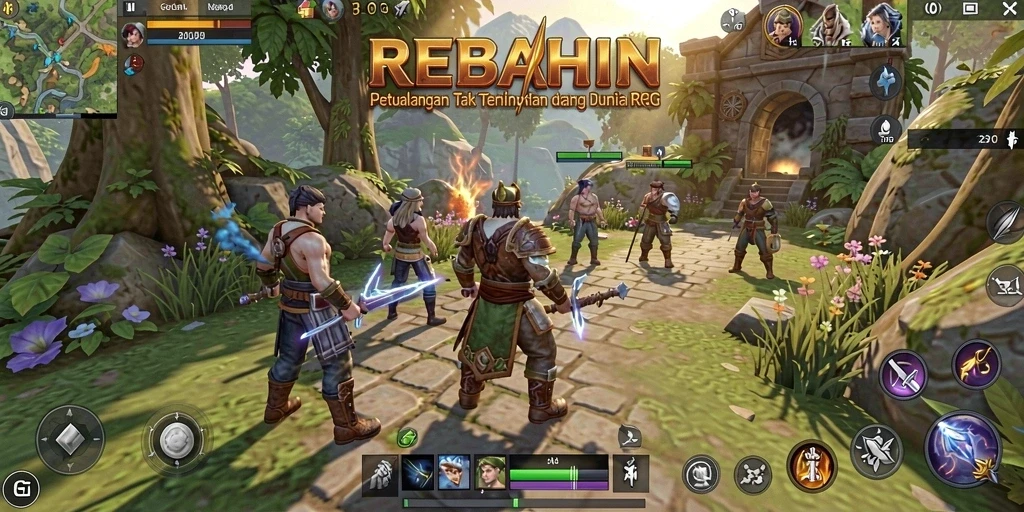 Gameplay menegangkan di dunia fantastis REBAHIN.