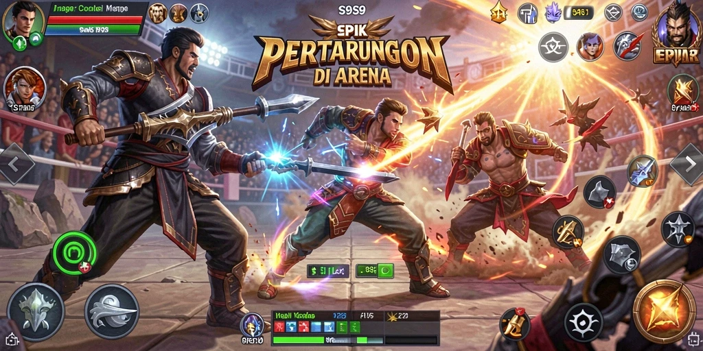 Tangkapan layar menampilkan pertarungan seru di S9S9.
