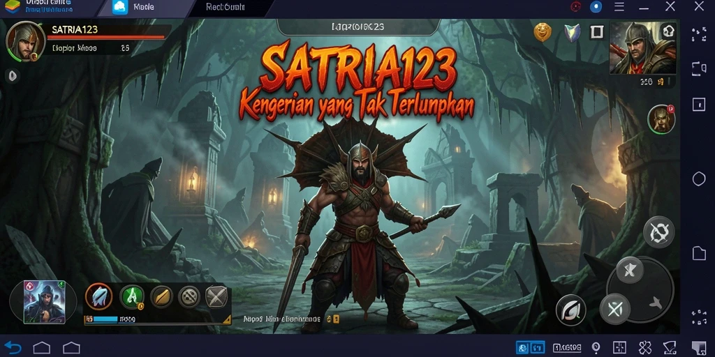 Screenshot utama SATRIA123 menampilkan suasana mencekam dalam gameplay yang menyeramkan.