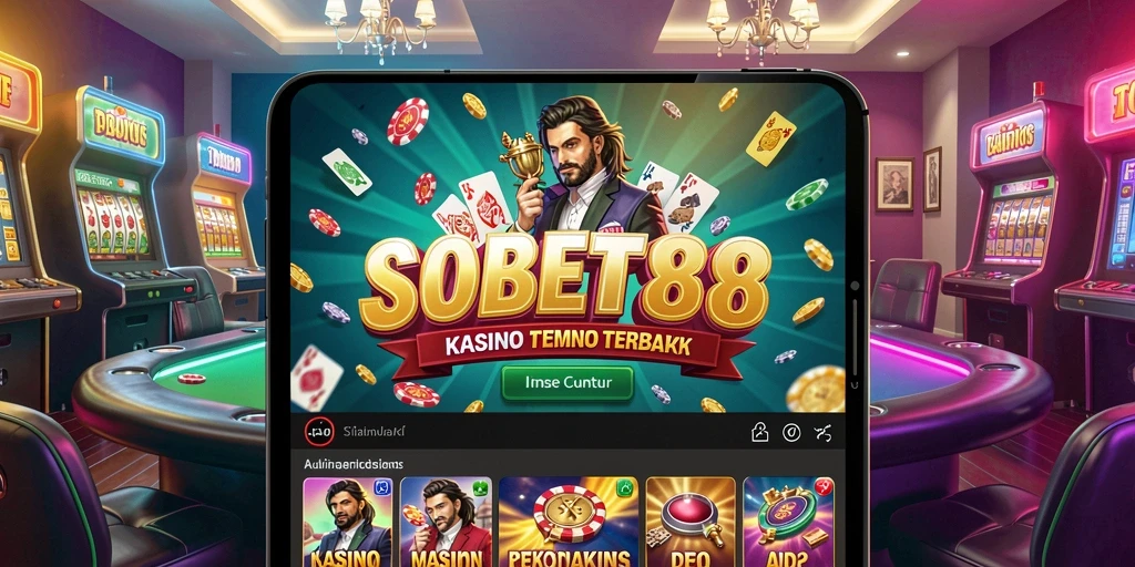 Tampilan gameplay menarik dan atmosfer Kasino yang menghibur.
